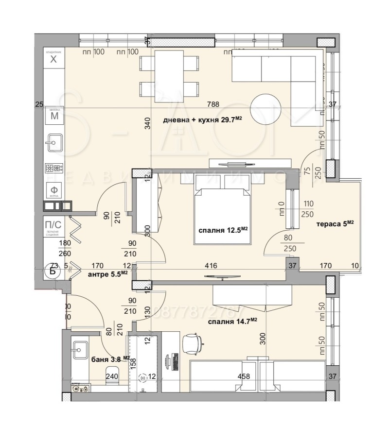 For Sale  2 bedroom Stara Zagora , Zheleznik - iztok , 99 sq.m | 86093112 - image [2]