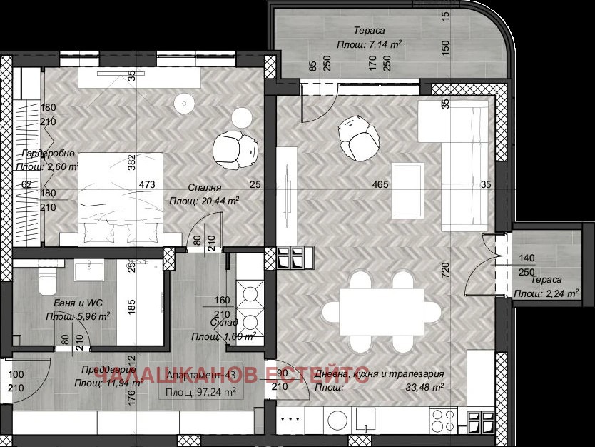 Продава 2-СТАЕН, гр. София, Център, снимка 2 - Апартаменти - 52677549