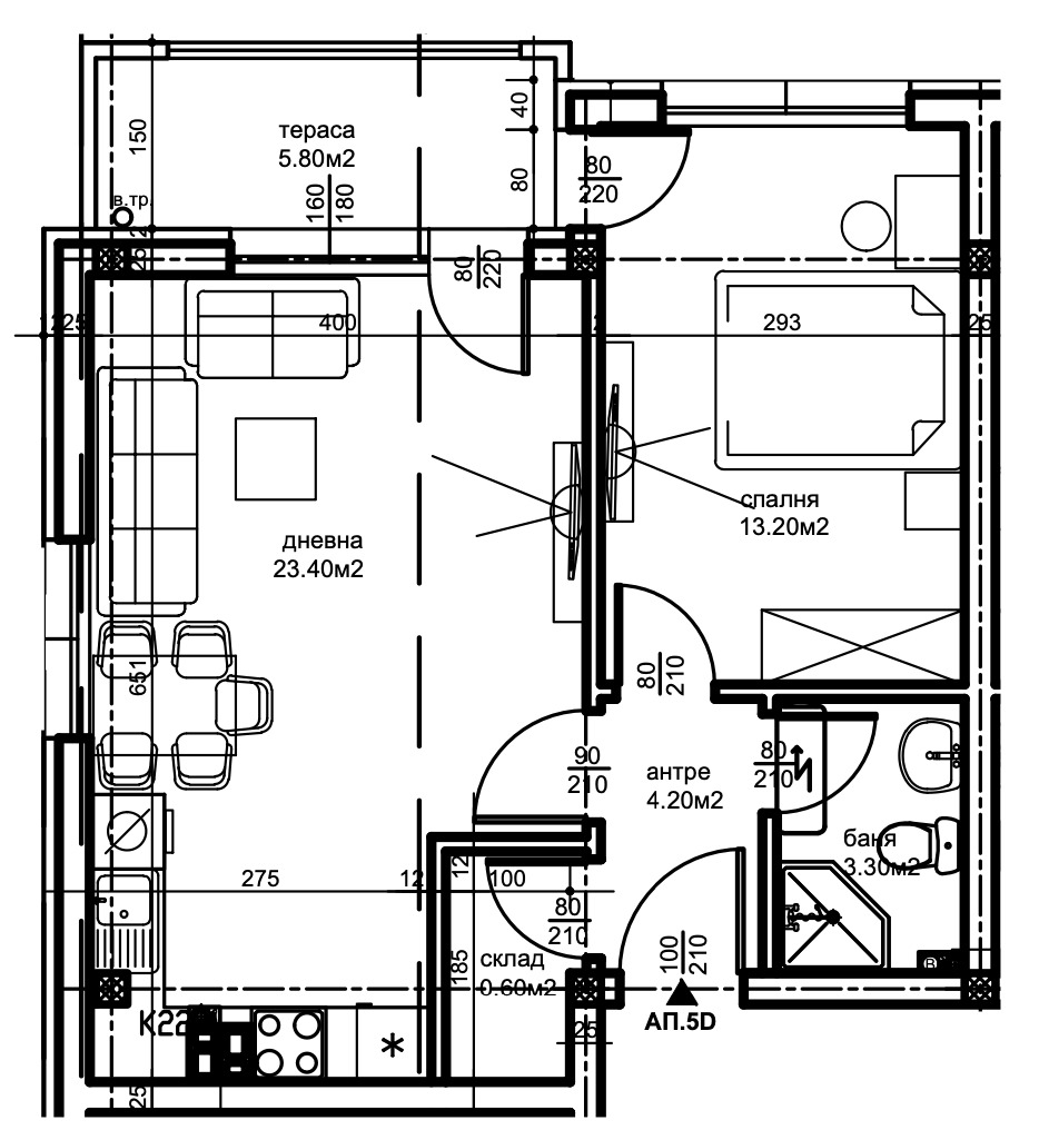 Продава 2-СТАЕН, гр. Пловдив, Беломорски, снимка 2 - Апартаменти - 53813484