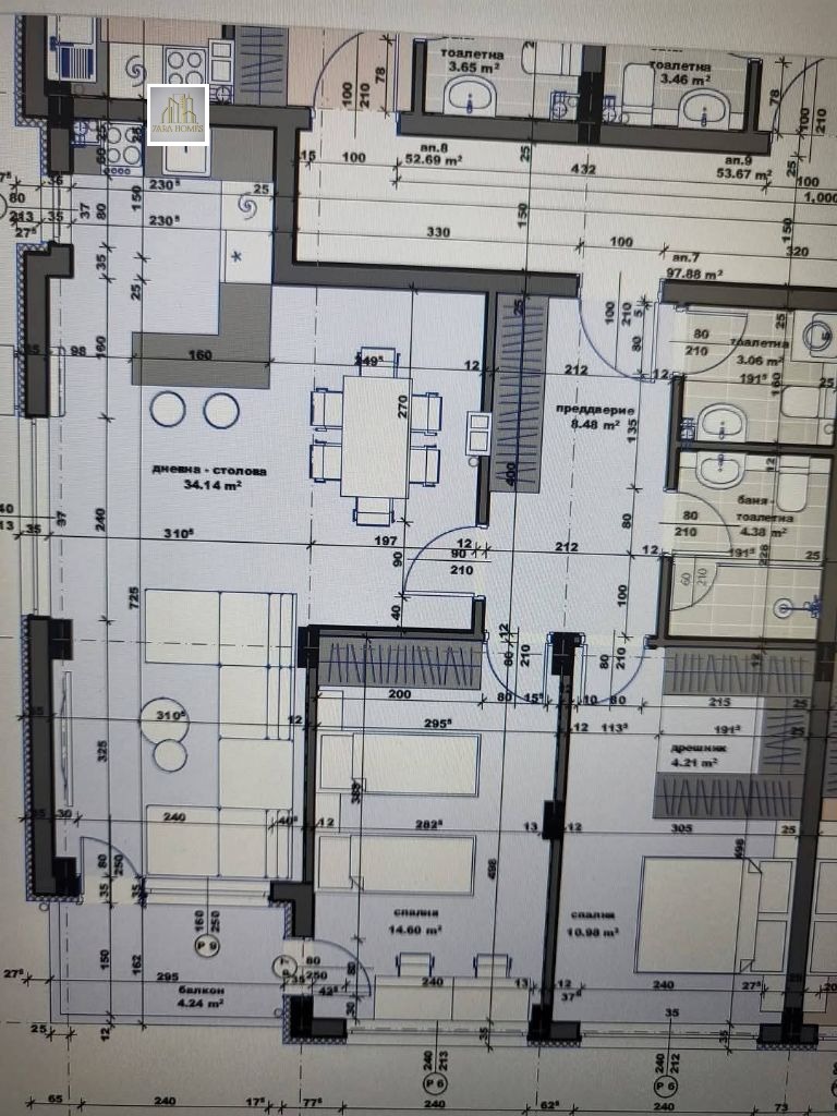 Продава 3-СТАЕН, гр. Стара Загора, Железник - център, снимка 3 - Апартаменти - 53878824