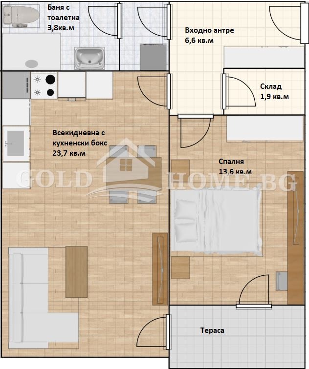 Продава 2-СТАЕН, гр. Пловдив, Остромила, снимка 1 - Aпартаменти - 49482290