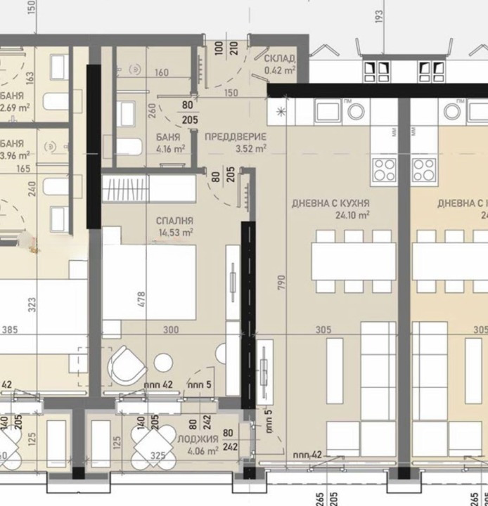 Eladó  1 hálószoba Sofia , Banisora , 72 négyzetméter | 21567790 - kép [3]