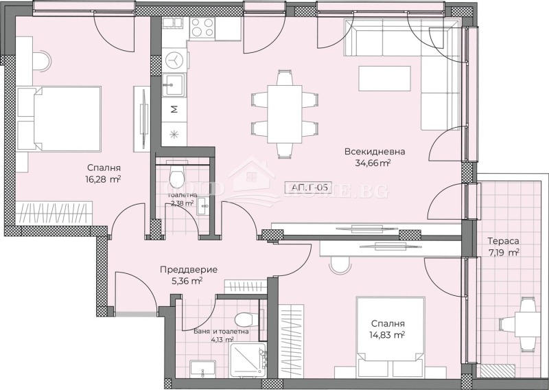 Продава 3-СТАЕН, гр. Пловдив, Остромила, снимка 5 - Aпартаменти - 48990071