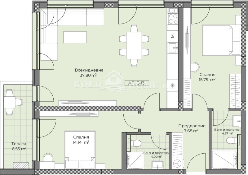 Продава 3-СТАЕН, гр. Пловдив, Остромила, снимка 11 - Aпартаменти - 48990071