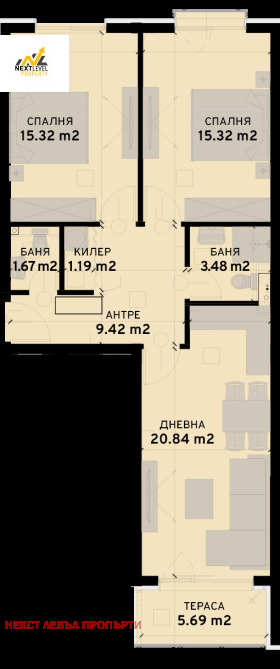 2 dormitoare Ovcia cupel 2, Sofia 1