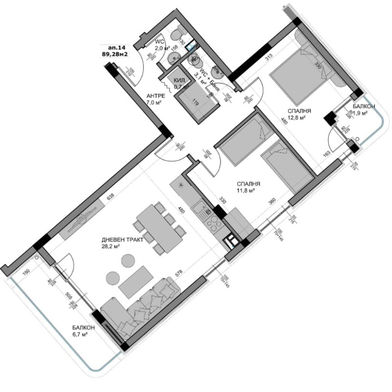 Продава 3-СТАЕН, гр. Варна, Владислав Варненчик 1, снимка 2 - Aпартаменти - 49271038