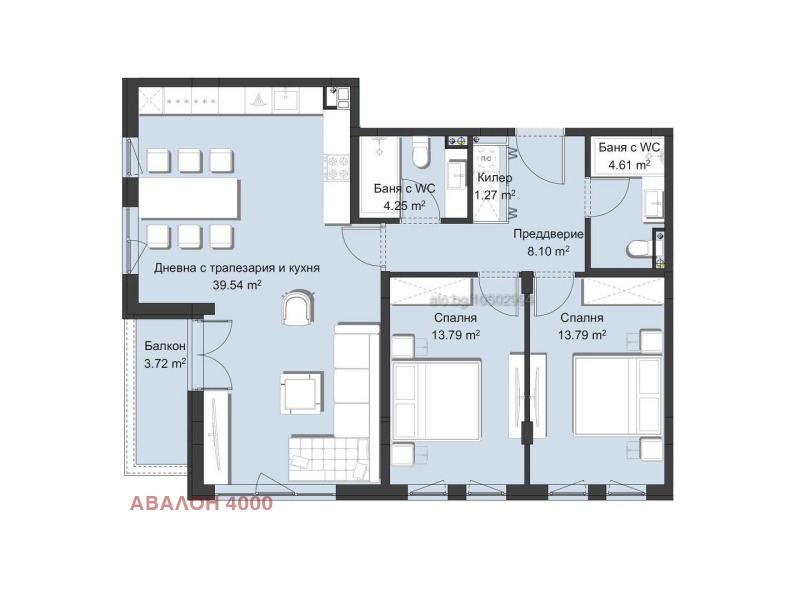 À vendre  2 chambres Plovdiv , Hristo Smirnenski , 129 m² | 85786833 - image [9]