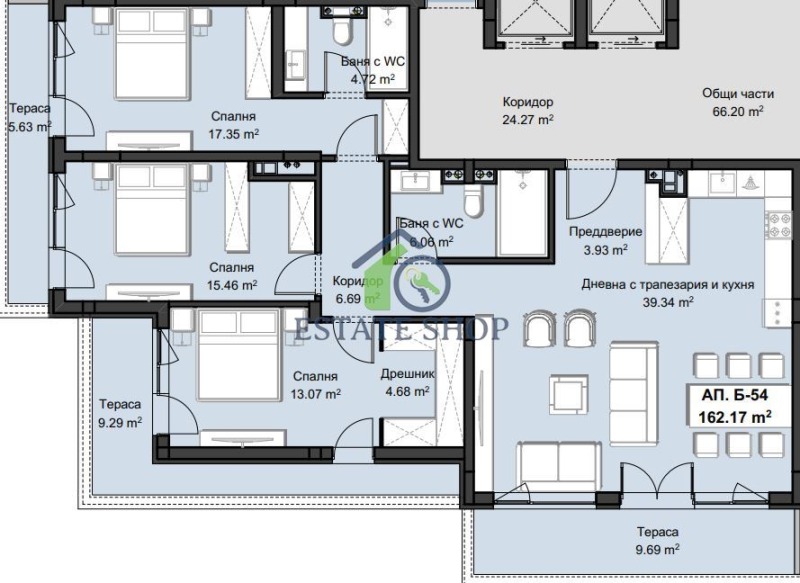 Продава 4-СТАЕН, гр. Пловдив, Христо Смирненски, снимка 4 - Aпартаменти - 47257856