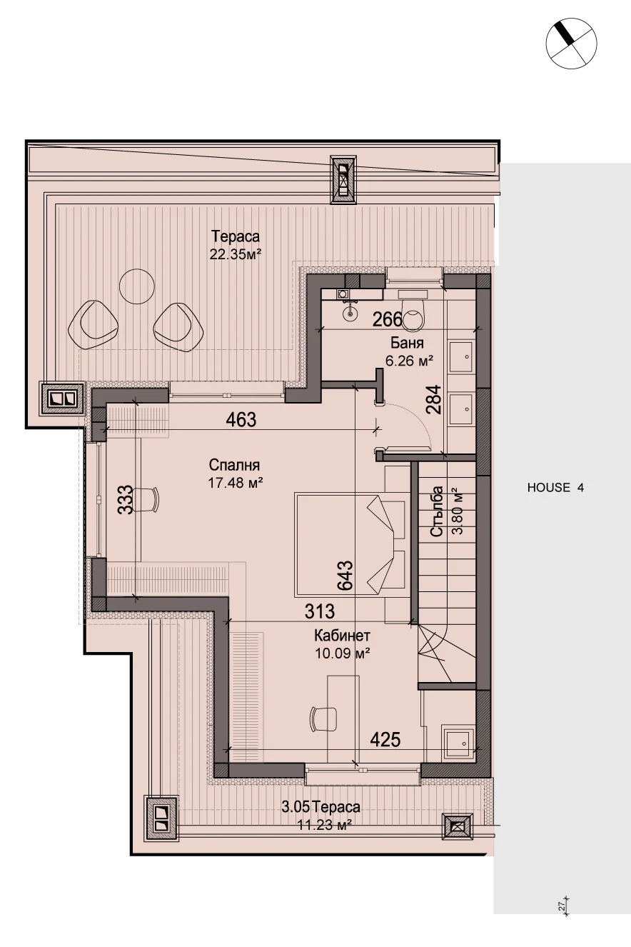Продава КЪЩА, гр. София, Манастирски ливади, снимка 4 - Къщи - 53902739
