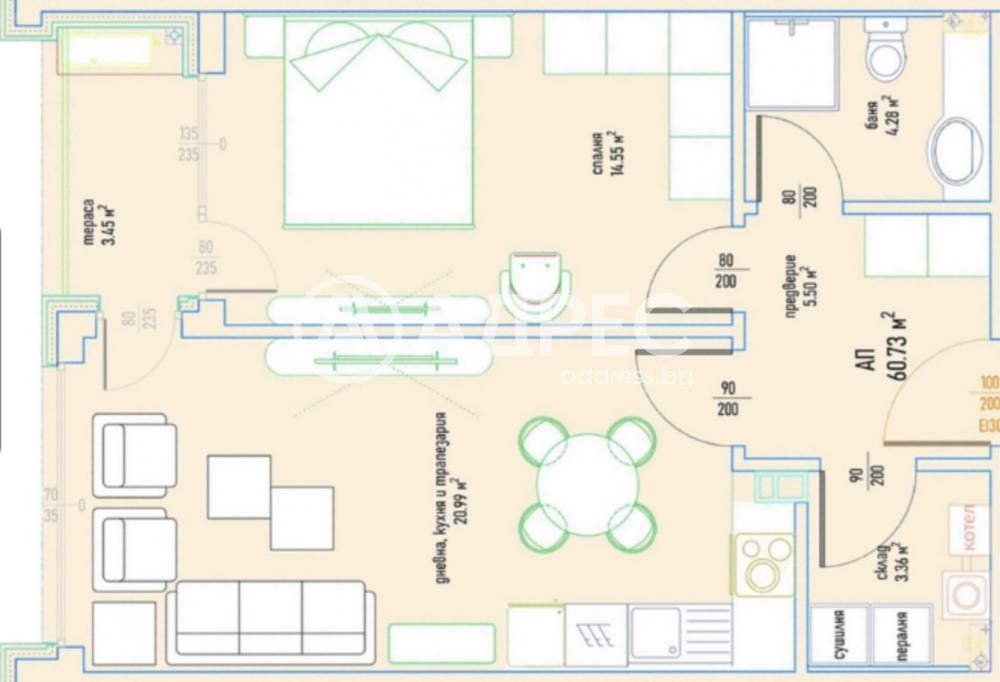 Продава 2-СТАЕН, гр. София, Малинова долина, снимка 3 - Апартаменти - 53674415