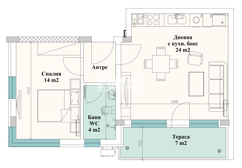 Продава 2-СТАЕН, гр. Пловдив, Остромила, снимка 5 - Апартаменти - 49355132