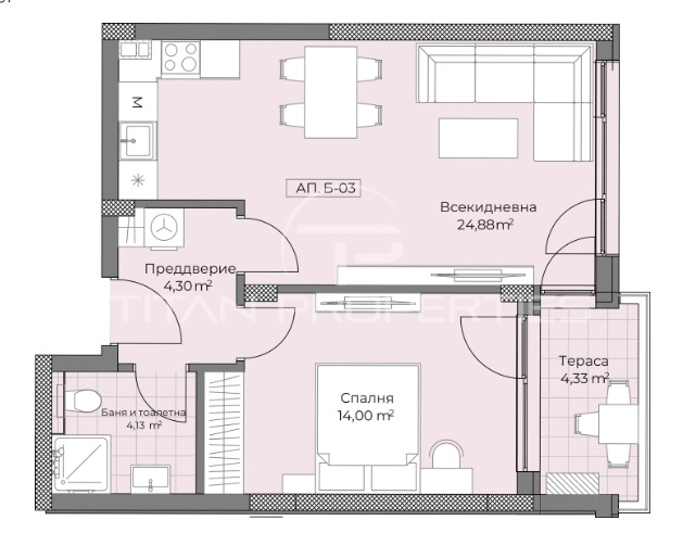 Продается  1 спальня Пловдив , Остромила , 70 кв.м | 84531078 - изображение [5]