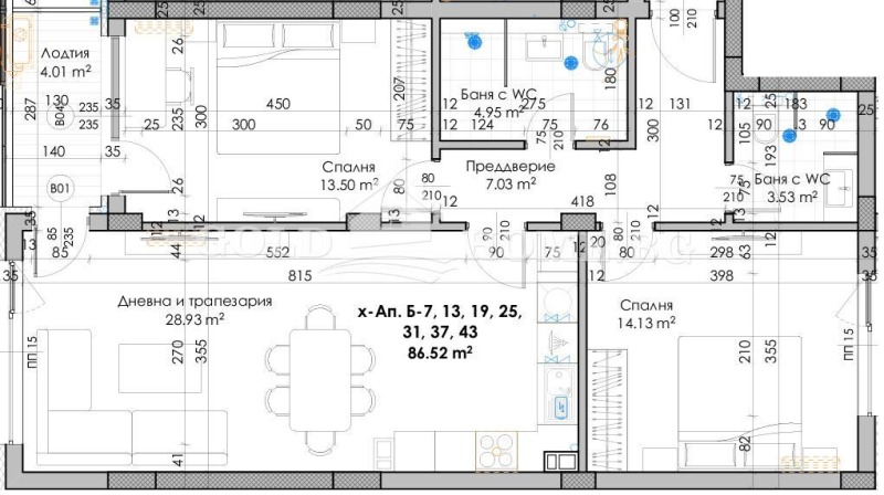 Eladó  2 hálószobás Plovdiv , Juzsen , 102 négyzetméter | 76143880 - kép [3]
