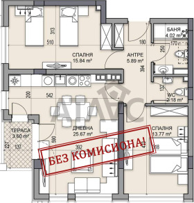 3-стаен град Пловдив, Кършияка 1