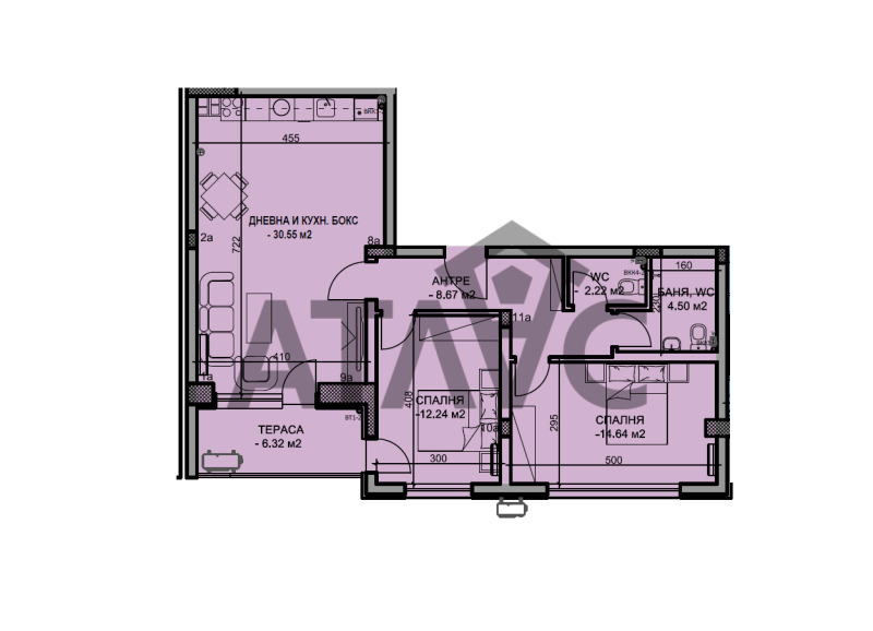 Продава 3-СТАЕН, гр. Пловдив, Южен