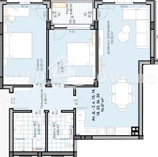 Продава 3-СТАЕН, гр. Пловдив, Гагарин, снимка 5 - Апартаменти - 54470501