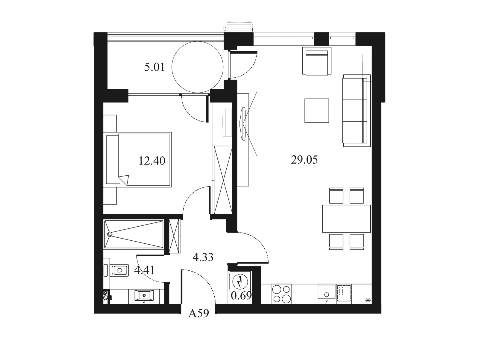 Продава 2-СТАЕН, гр. Варна, Изгрев, снимка 2 - Апартаменти - 56125754