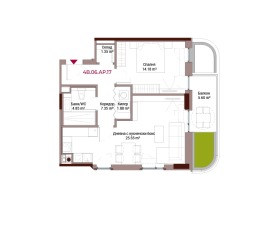 Продава 2-стаен град София Лозенец - [1] 