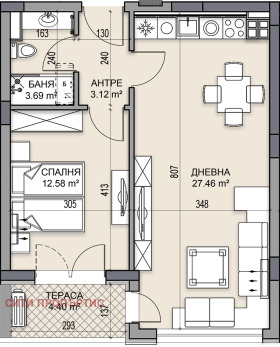 1 chambre Gagarin, Plovdiv 1