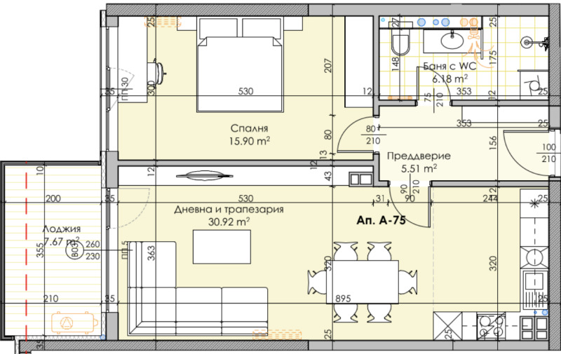 Till salu  1 sovrum Plovdiv , Karsjijaka , 89 kvm | 75426010 - bild [5]