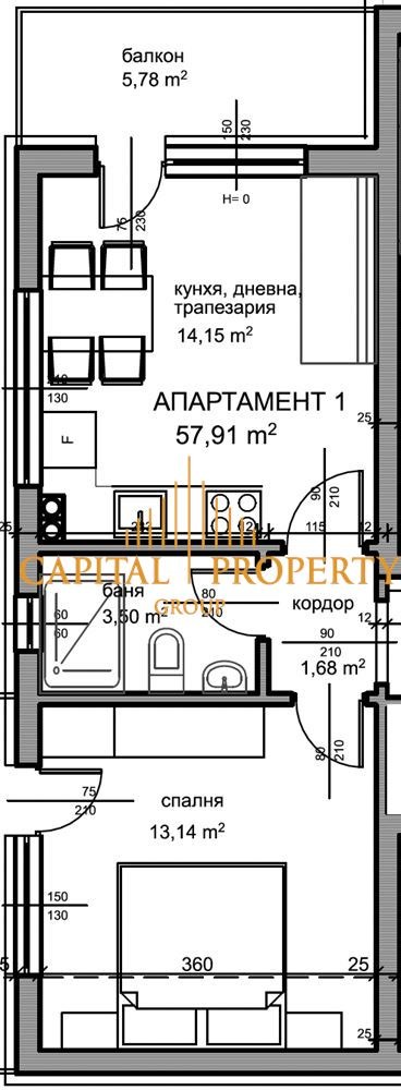 Продава 2-СТАЕН, гр. Варна, Център, снимка 2 - Апартаменти - 53170346