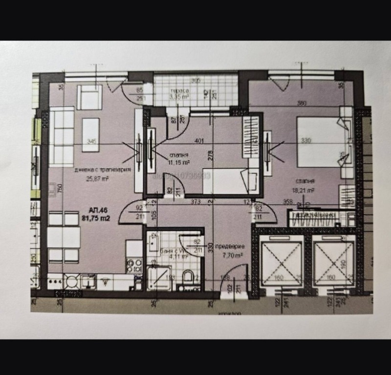 Продава 3-СТАЕН, гр. Пловдив, Тракия, снимка 2 - Апартаменти - 52910101