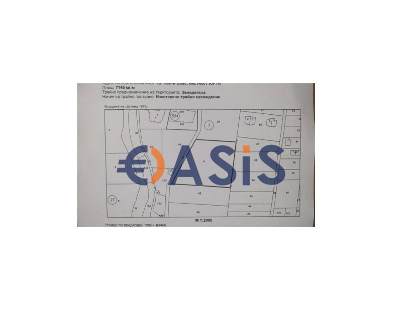 Продава ПАРЦЕЛ, гр. Свети Влас, област Бургас