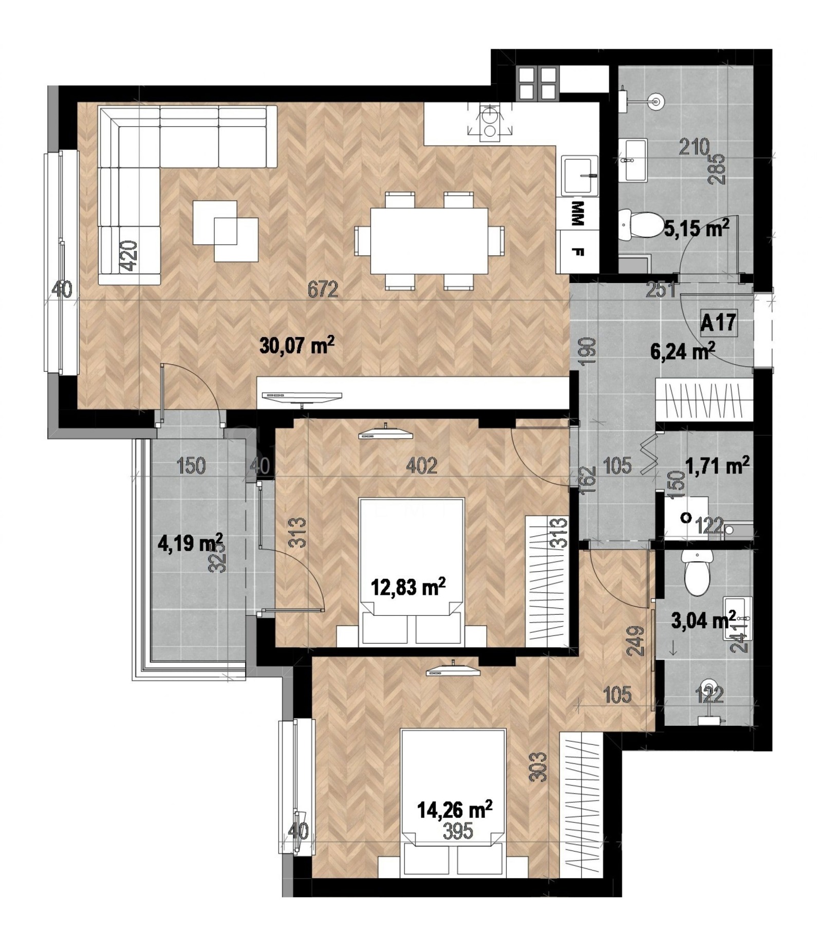 Продава 3-СТАЕН, гр. София, Кръстова вада, снимка 2 - Апартаменти - 53654825