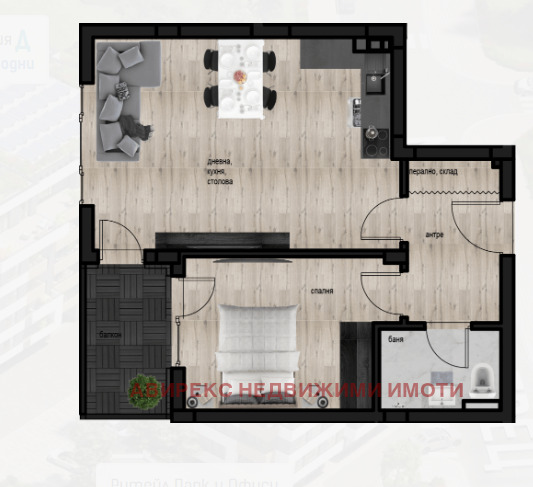 En venta  1 dormitorio Plovdiv , Komatevski vazel , 70 metros cuadrados | 16343366 - imagen [2]