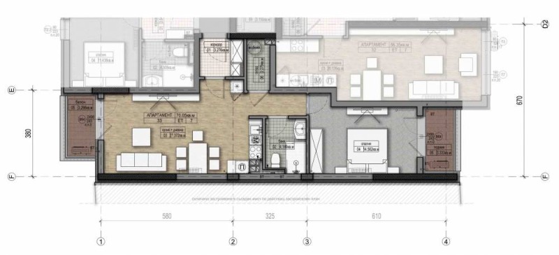 In vendita  1 camera da letto Sofia , Drugba 2 , 86 mq | 75832362 - Immagine [4]