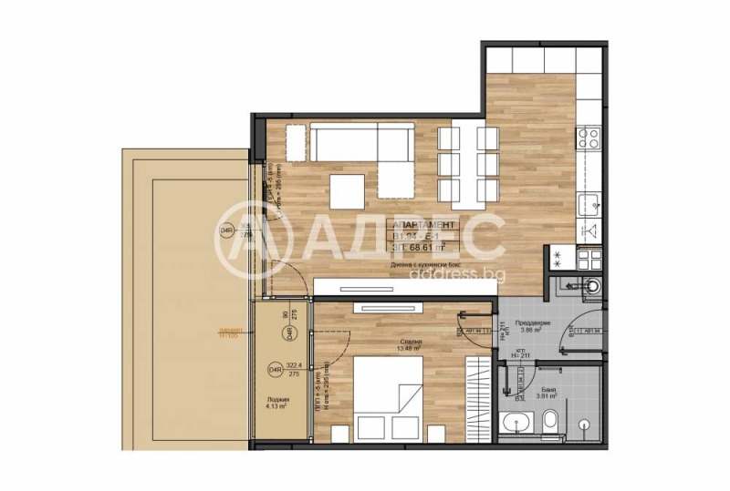 Na prodej  1 ložnice Sofia , Bojana , 86 m2 | 54292640 - obraz [4]