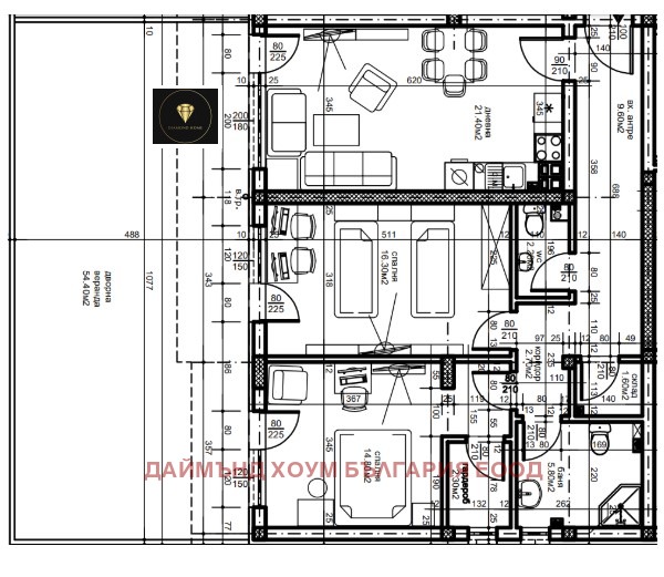 Продава 3-СТАЕН, гр. Пловдив, Южен, снимка 2 - Aпартаменти - 49490075