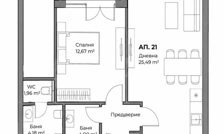 Продава 2-СТАЕН, гр. Пловдив, Христо Смирненски, снимка 12 - Апартаменти - 54364392