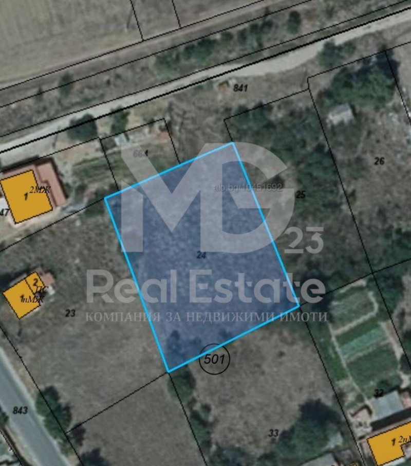 Продава ПАРЦЕЛ в област Пловдив, с. Голям чардак - 1615 кв.м / 23 000 € » 44 984.09 лв., МГРУП23