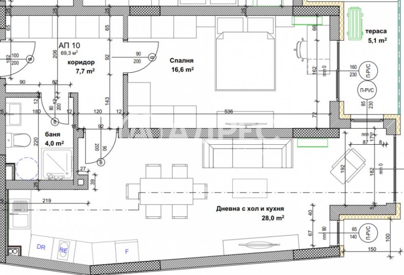 In vendita  1 camera da letto Sofia , Banishora , 84 mq | 14604283 - Immagine [3]