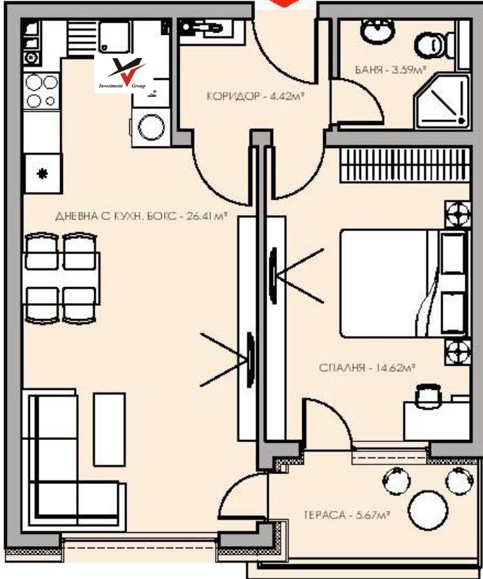 Продава 2-СТАЕН, гр. София, Овча купел, снимка 2 - Апартаменти - 53296949