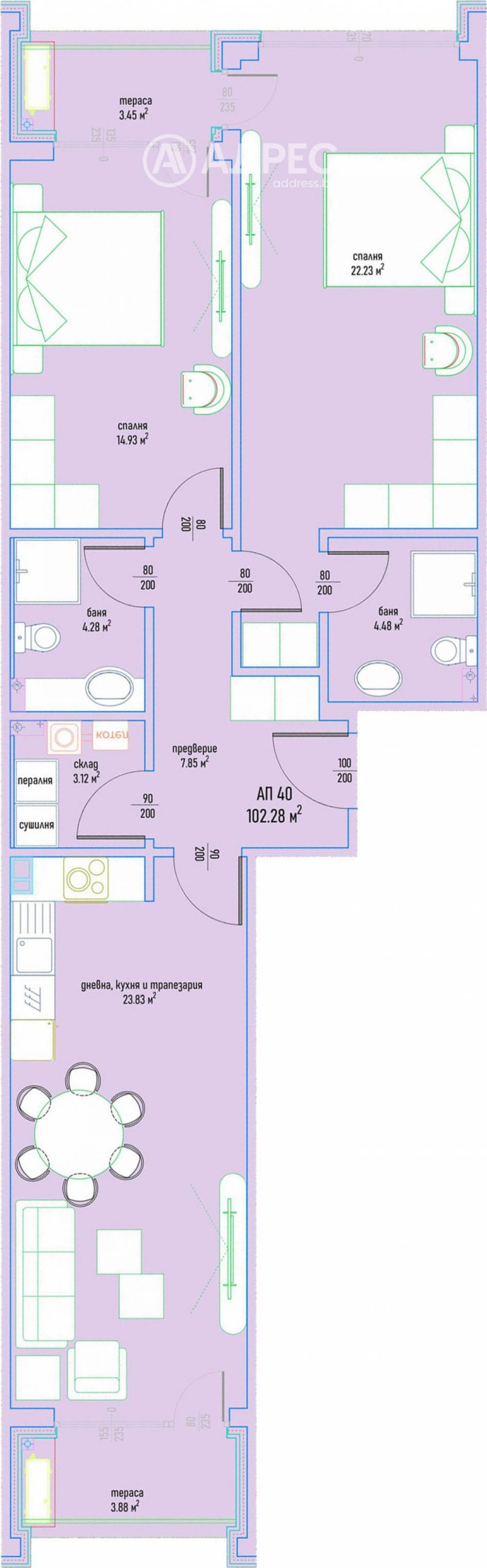 De vânzare  2 dormitoare Sofia , Malinova dolina , 116 mp | 21445517 - imagine [4]