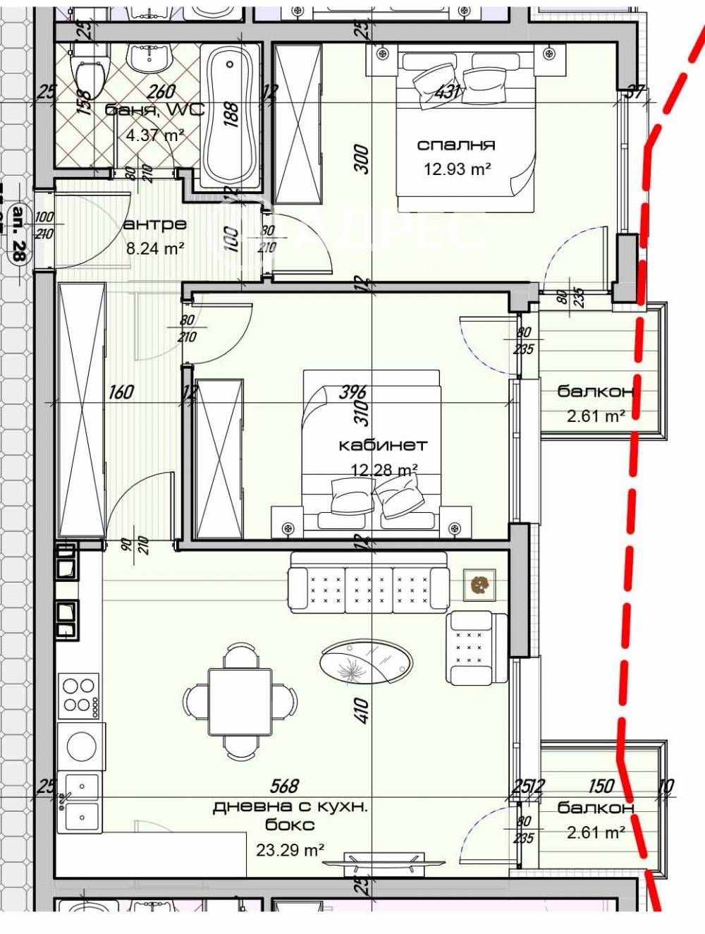 Продава 3-СТАЕН, гр. Варна, Изгрев, снимка 2 - Апартаменти - 55886758