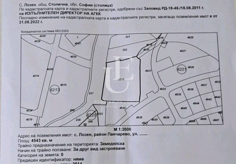En venta  Trama Sofia , v.z.Vrana - Lozen , 4543 metros cuadrados | 65675947 - imagen [14]
