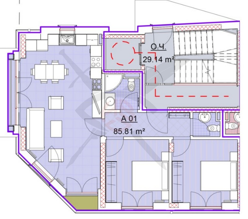 Продава 3-СТАЕН, гр. София, Манастирски ливади, снимка 1 - Aпартаменти - 48978569