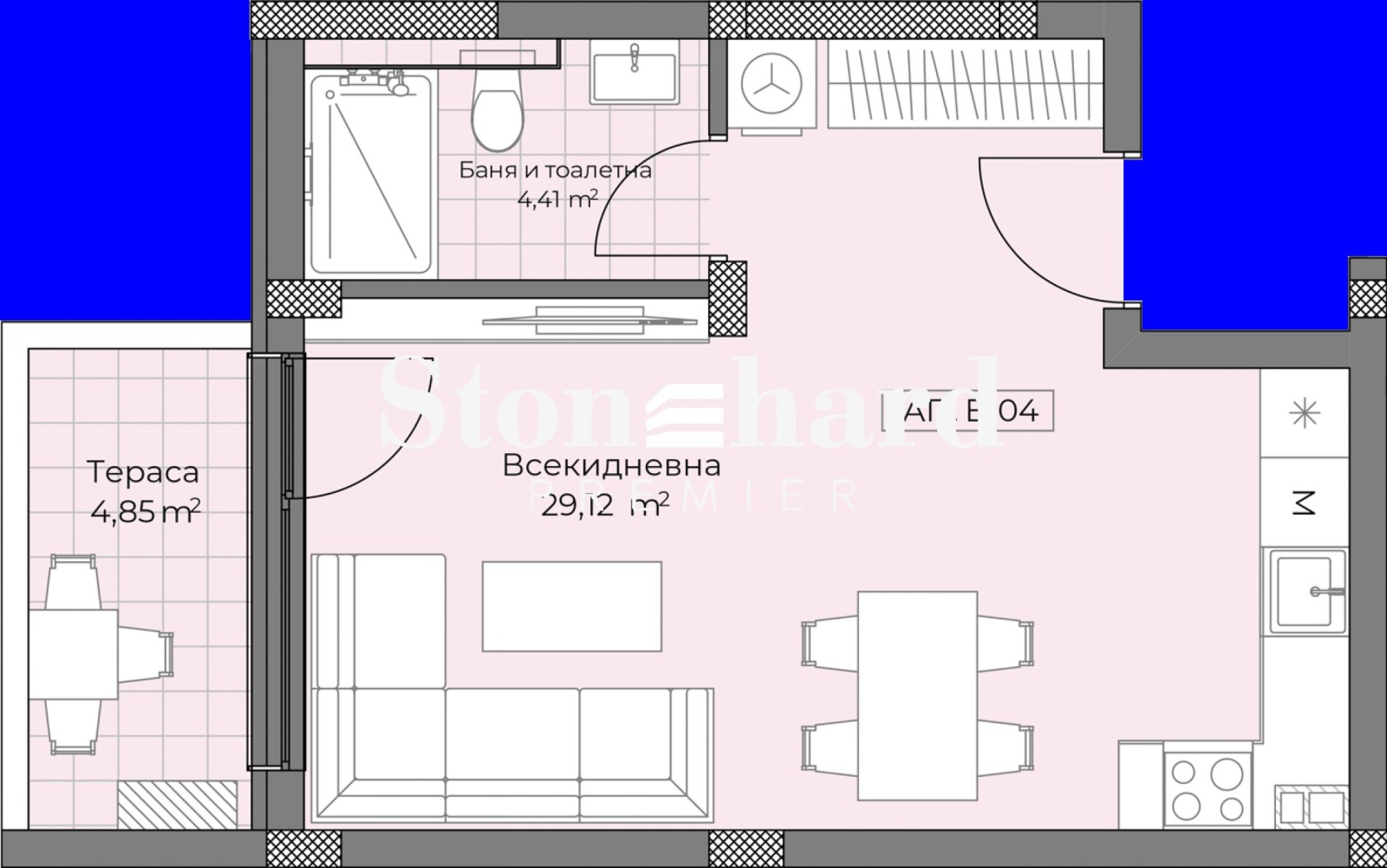 Продава 1-СТАЕН, гр. Пловдив, Остромила, снимка 4 - Апартаменти - 54697283