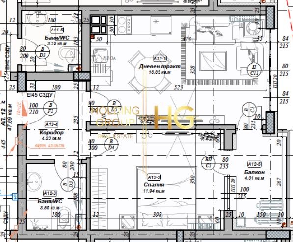Satılık  1 yatak odası Varna , Briz , 62 metrekare | 49960650 - görüntü [11]
