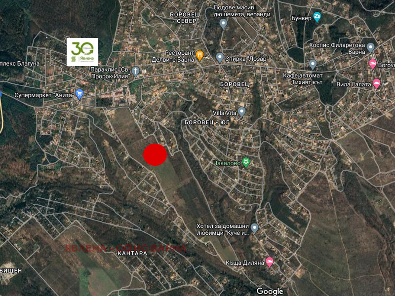 Продава ПАРЦЕЛ, гр. Варна, м-т Боровец - юг