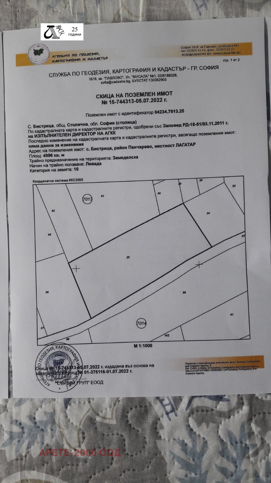Продава ПАРЦЕЛ, гр. София, с. Бистрица, снимка 2 - Парцели - 51414204