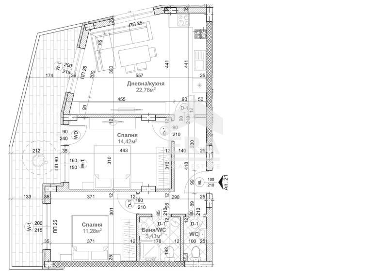 En venta  2 dormitorios Varna , Levski 2 , 107 metros cuadrados | 53125084 - imagen [7]