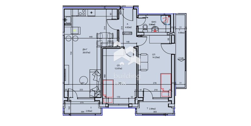 Na prodej  2 ložnice Plovdiv , Centar , 101 m2 | 55073949 - obraz [3]