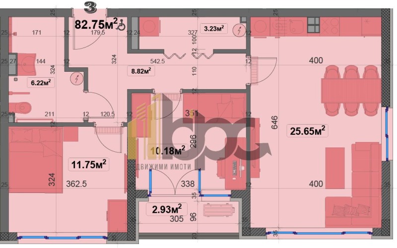 Satılık  2 yatak odası Sofia , Ovça kupel , 94 metrekare | 76970779 - görüntü [3]