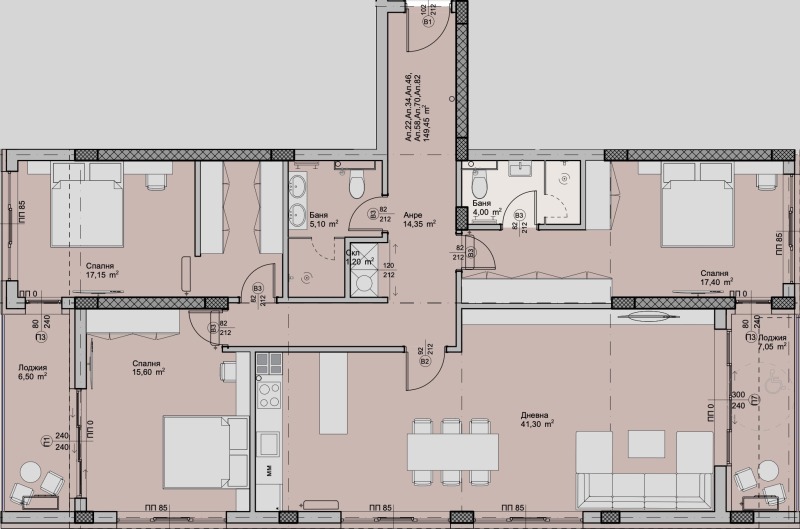 Te koop  3 slaapkamers Plovdiv , Christo Smirnenski , 174 m² | 41150987 - afbeelding [2]