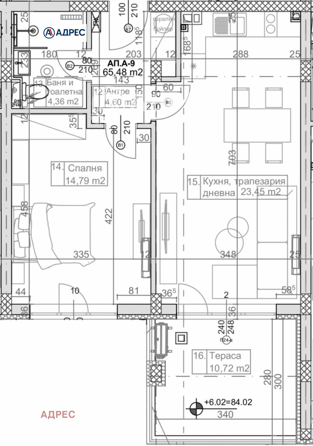 Продава 2-СТАЕН, гр. Варна, к.к. Слънчев ден, снимка 2 - Апартаменти - 53766450