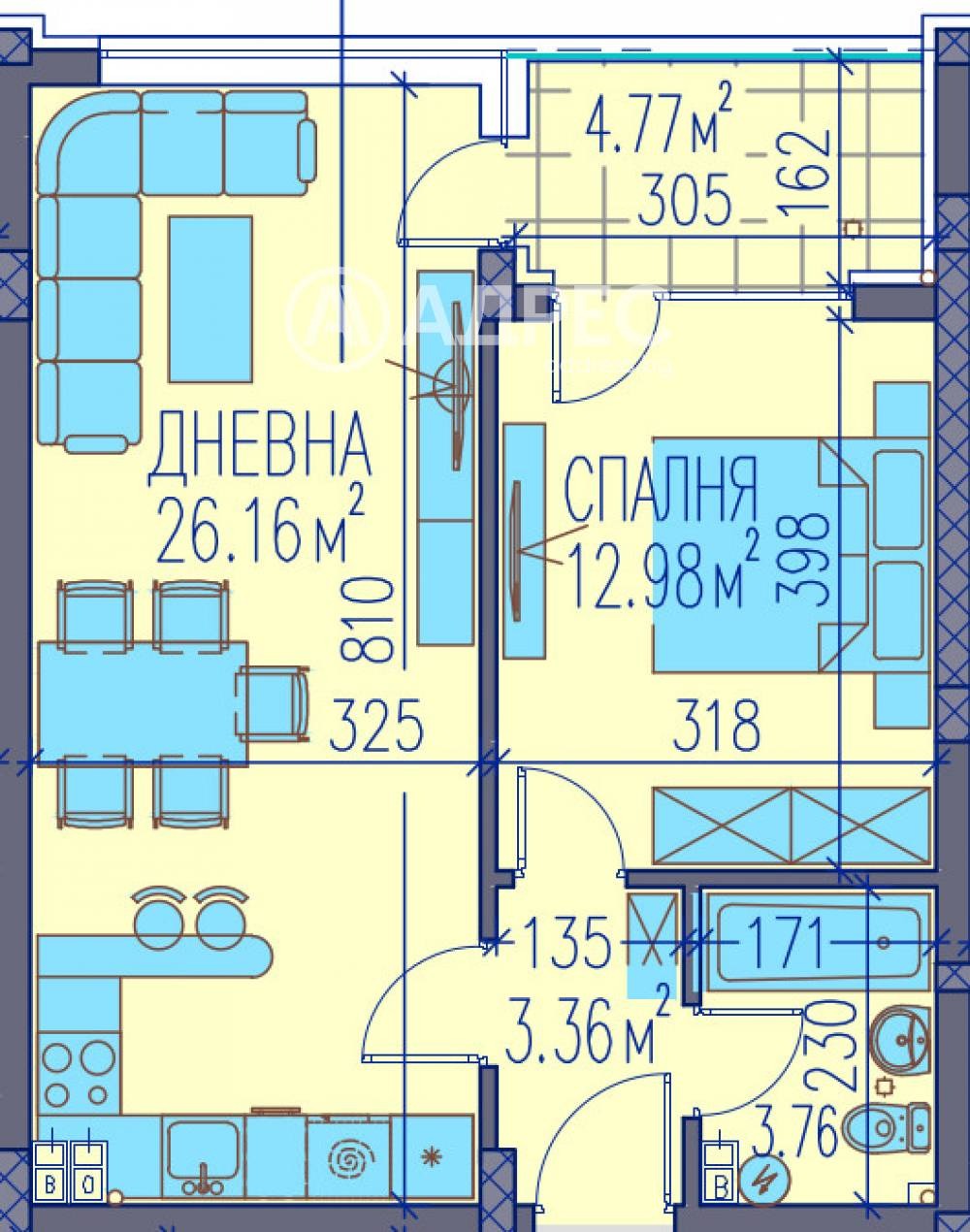 Продава 2-СТАЕН, гр. Пловдив, Тракия, снимка 4 - Апартаменти - 55610692